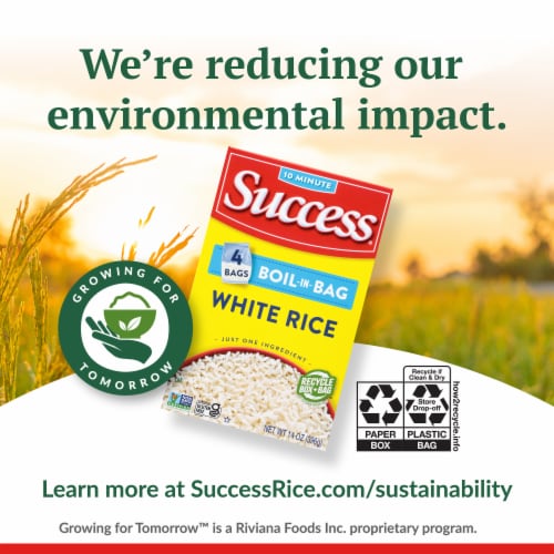 Success Boil-in-Bag White Rice Perspective: right