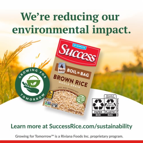 Success Boil-in-Bag Brown Rice Perspective: right