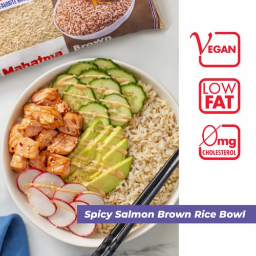 Mahatma Gluten-Free Whole Grain Brown Rice Perspective: right