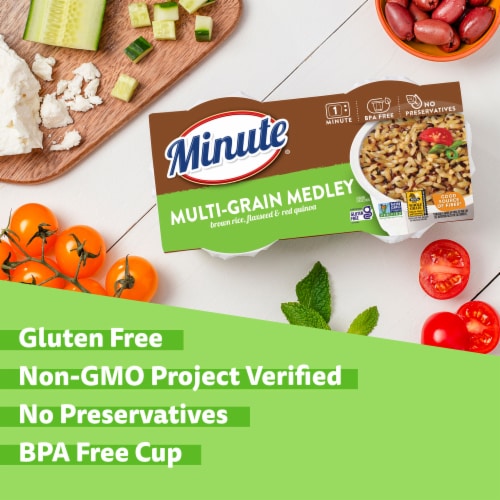 Minute® Gluten-Free Ready to Serve Multi-Grain Rice Medley Perspective: right