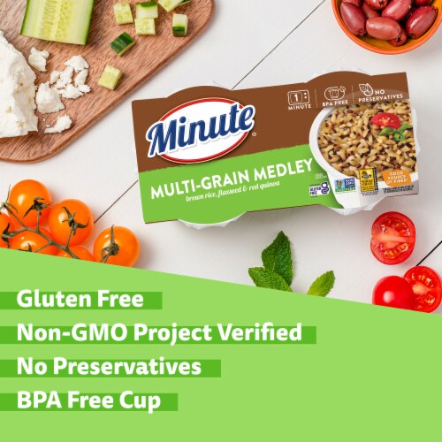 Minute® Gluten-Free Ready to Serve Multi-Grain Rice Medley Perspective: right