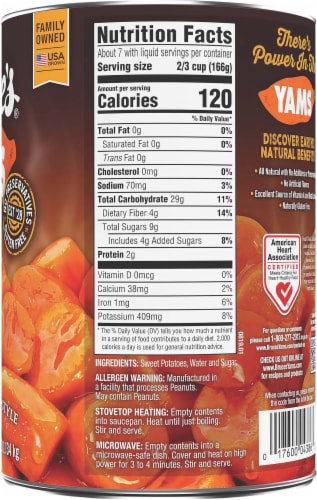 Bruce's® Cut Sweet Potato Yams in Syrup Perspective: right