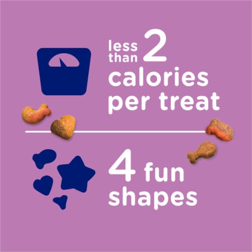 Purina Whisker Lickin's Crunchy Cat Treats Chicken and Seafood Flavors Perspective: right