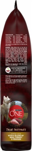 Purina ONE SmartBlend True Instinct with Real Turkey & Venison Natural Dry Dog Food Perspective: right