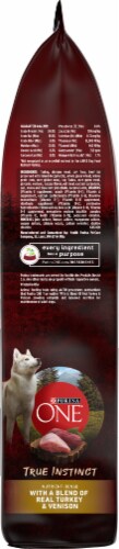 Purina ONE SmartBlend True Instinct with Real Turkey & Venison Natural Dry Dog Food Perspective: right