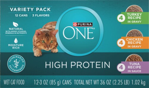 Purina ONE® True Instinct Protein-Rich Wet Cat Food Variety Pack Perspective: right