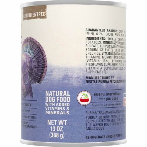 Purina® Beyond® Grain Free Turkey & Sweet Potato Recipe Perspective: right
