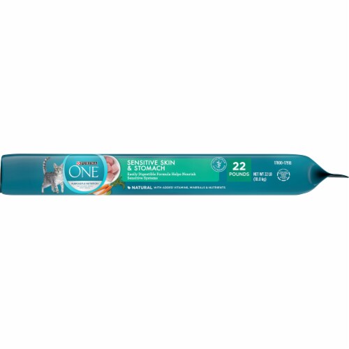 Purina ONE® Sensitive Skin and Stomach Dry Adult Cat Food Perspective: right