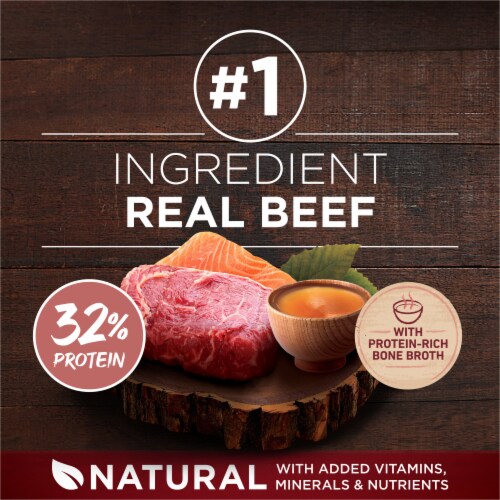 Purina ONE True Instinct High Protein with Real Beef & Salmon Adult Dry Dog Food Perspective: right