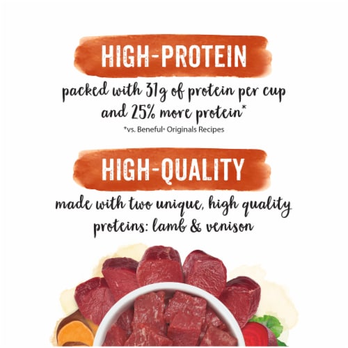 Purina® Beneful® Natural Lamb & Venison Protein Rich Dry Dog Food Perspective: right