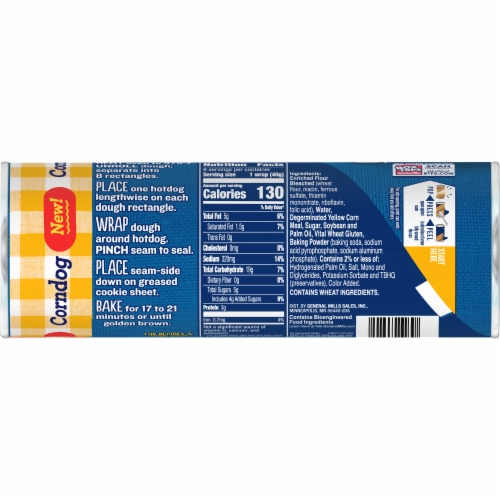 Pillsbury Corndog Wraps Refrigerated Dough Perspective: right