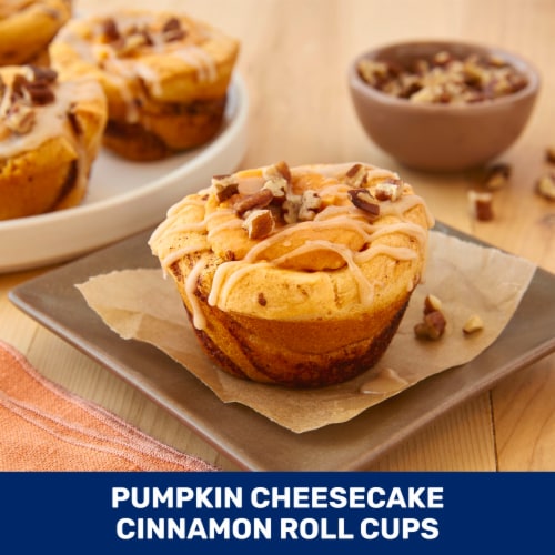 Pillsbury Grands! Limited Edition Pumpkin Spice Rolls with Pumpkin Spice Icing Perspective: right