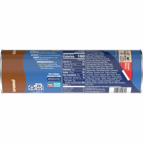 Pillsbury Flaky Caramel Rolls Canned Pastry Dough Perspective: right