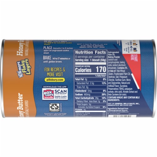 Pillsbury Grands!™ Flaky Layers Honey Butter Biscuit Dough Perspective: right