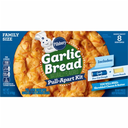 Pillsbury™ Garlic Bread Dough and Sauce Pull Apart Kit Perspective: right