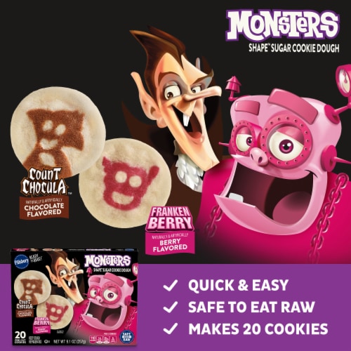Pillsbury Monsters Shape Sugar Cookie Dough Perspective: right