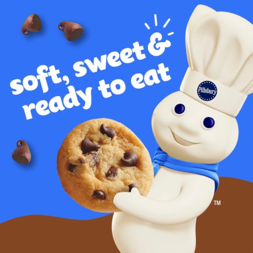 Pillsbury Chocolate Chip Mini Soft Baked Cookies Perspective: right