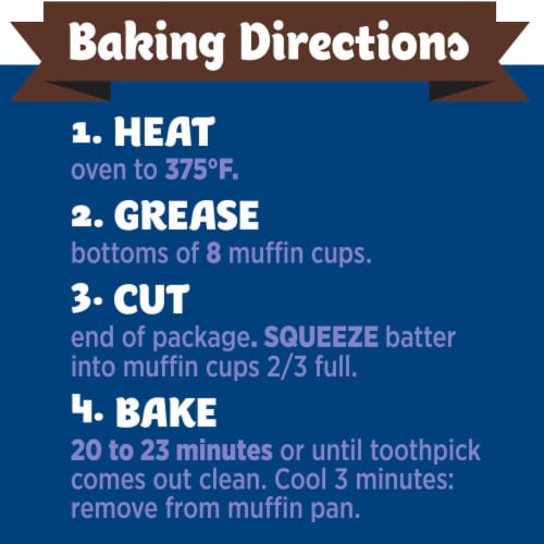 Pillsbury Cut and Squeeze Chocolate Chunk Muffin Batter Perspective: right