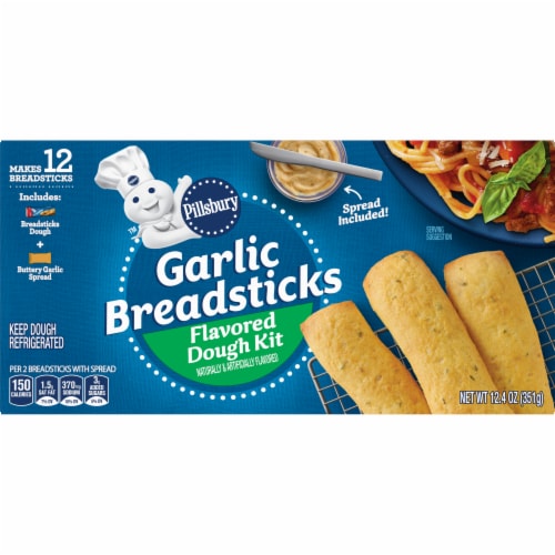 Pillsbury Ready to Bake Garlic Breadsticks Perspective: right