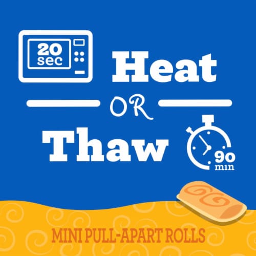 Pillsbury Frozen Mini Cinnis Heat or Thaw Pull-Apart Caramel Rolls Perspective: right
