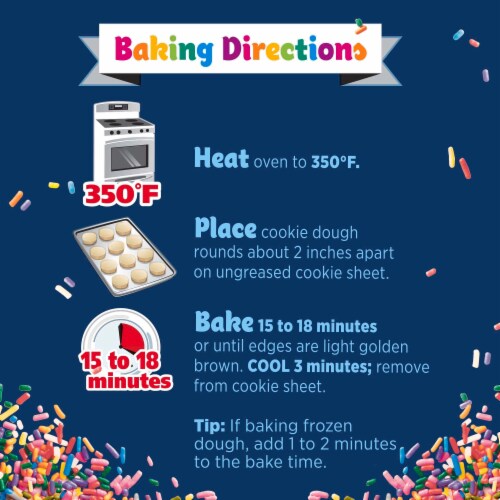 Pillsbury™ Ready to Bake!™ Birthday Cake Cookie Dough Perspective: right