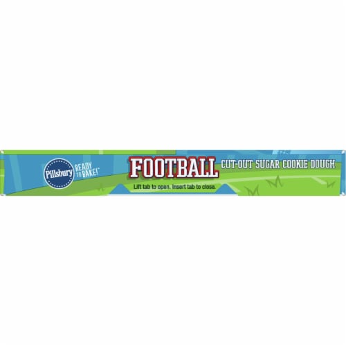 Pillsbury Ready To Bake! Football Sugar Cookie Dough Perspective: right