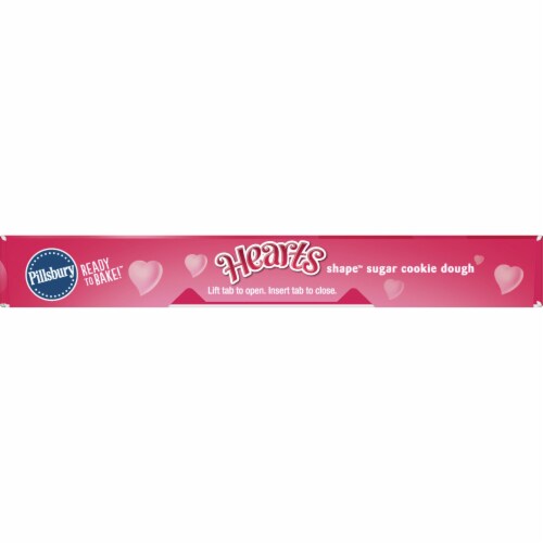 Pillsbury Ready to Bake Heart Shape Valentine Cookies Dough Perspective: right