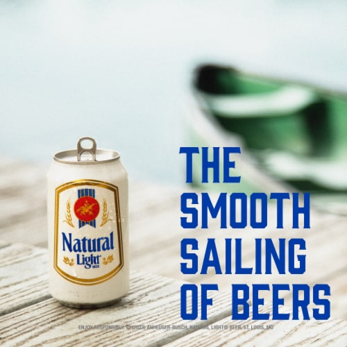 Natural Light Lager Beer Perspective: right