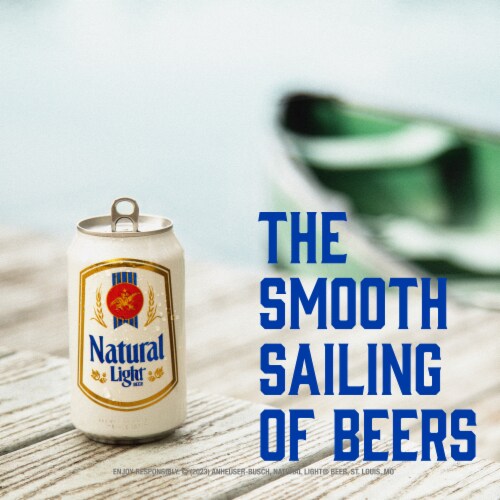 Natural Light Lager Beer Perspective: right