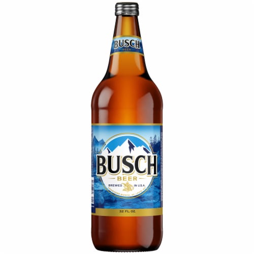 Busch Beer Single Bottle Perspective: right