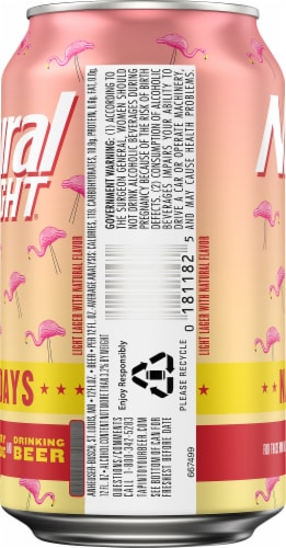 Natural Light Naturdays Strawberry Lemonade Beer Perspective: right