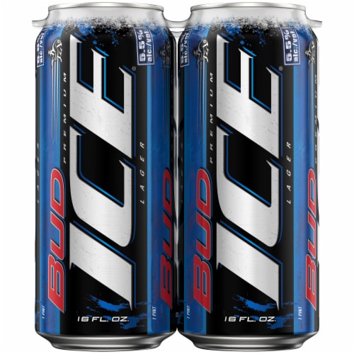 Bud Ice Beer Perspective: right
