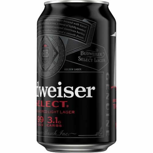 Bud Select Lager Beer Perspective: right