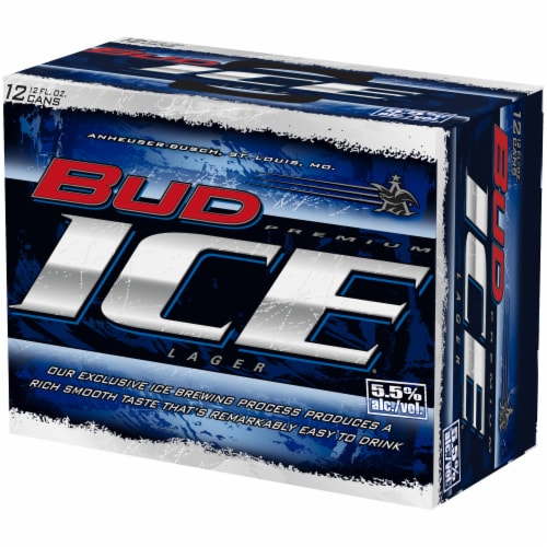 Bud Ice Beer Perspective: right