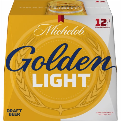 Michelob Golden Light Draft Beer Perspective: right