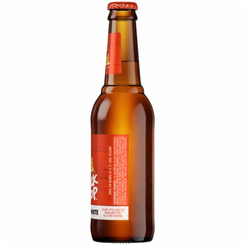 Shock Top Belgian White Ale Beer Perspective: right