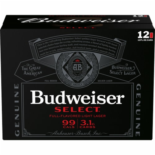 Budweiser Select Light Beer Perspective: right
