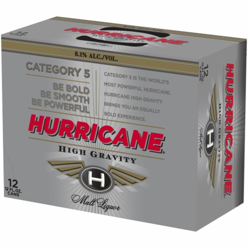 Hurricane High Gravity Malt Liquor Perspective: right