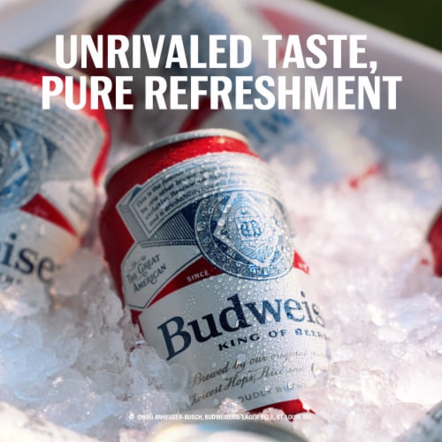 Budweiser American Lager Beer Perspective: right