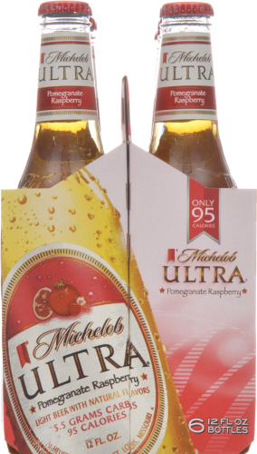 Michelob Pomegranate Raspberry Beer Perspective: right