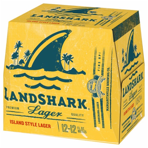 Landshark Island Style Lager Domestic Lager Beer Perspective: right