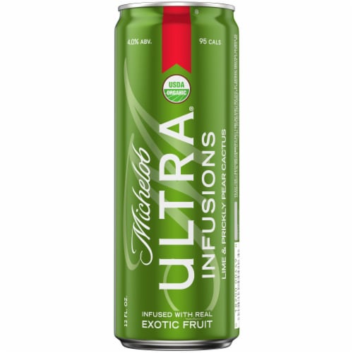 Michelob Ultra Infusions Lime & Prickly Pear Cactus American Beer Perspective: right