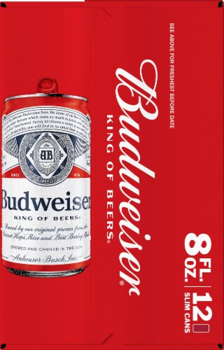 Budweiser Mini Lager Beer Perspective: right