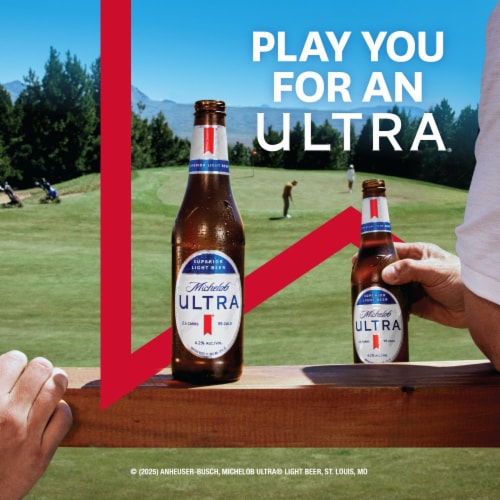 Michelob Ultra American Light Lager Beer Perspective: right