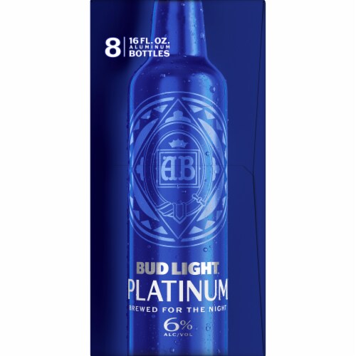 Bud Light® Platinum® Aluminum Bottles Perspective: right