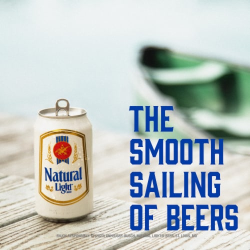 Natural Light American Light Lager Beer Perspective: right