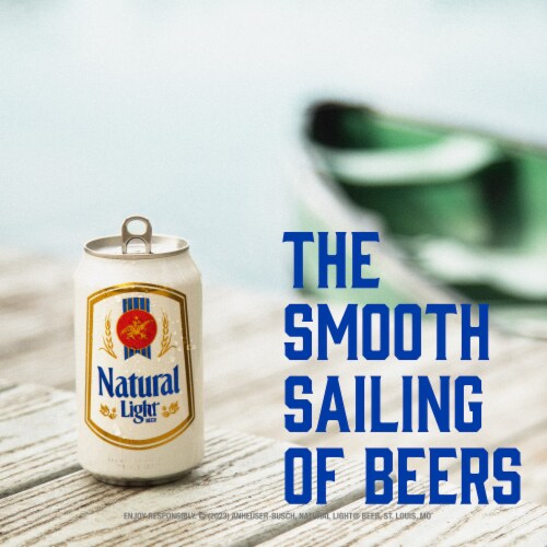 Natural Light American Light Lager Beer Perspective: right