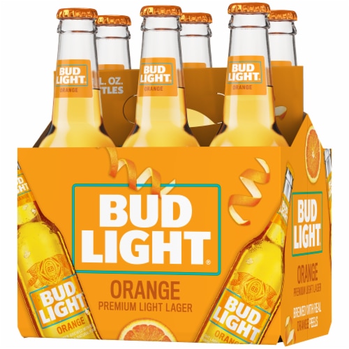 Bud Light Orange Beer Perspective: right
