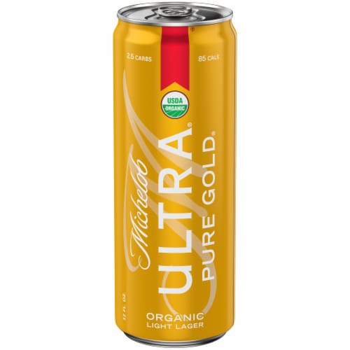 Michelob ULTRA Pure Gold Organic American Lager Beer Perspective: right