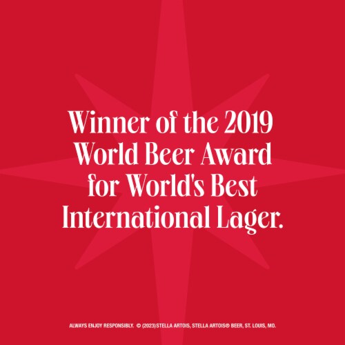 Stella Artois Premium Lager Beer Perspective: right